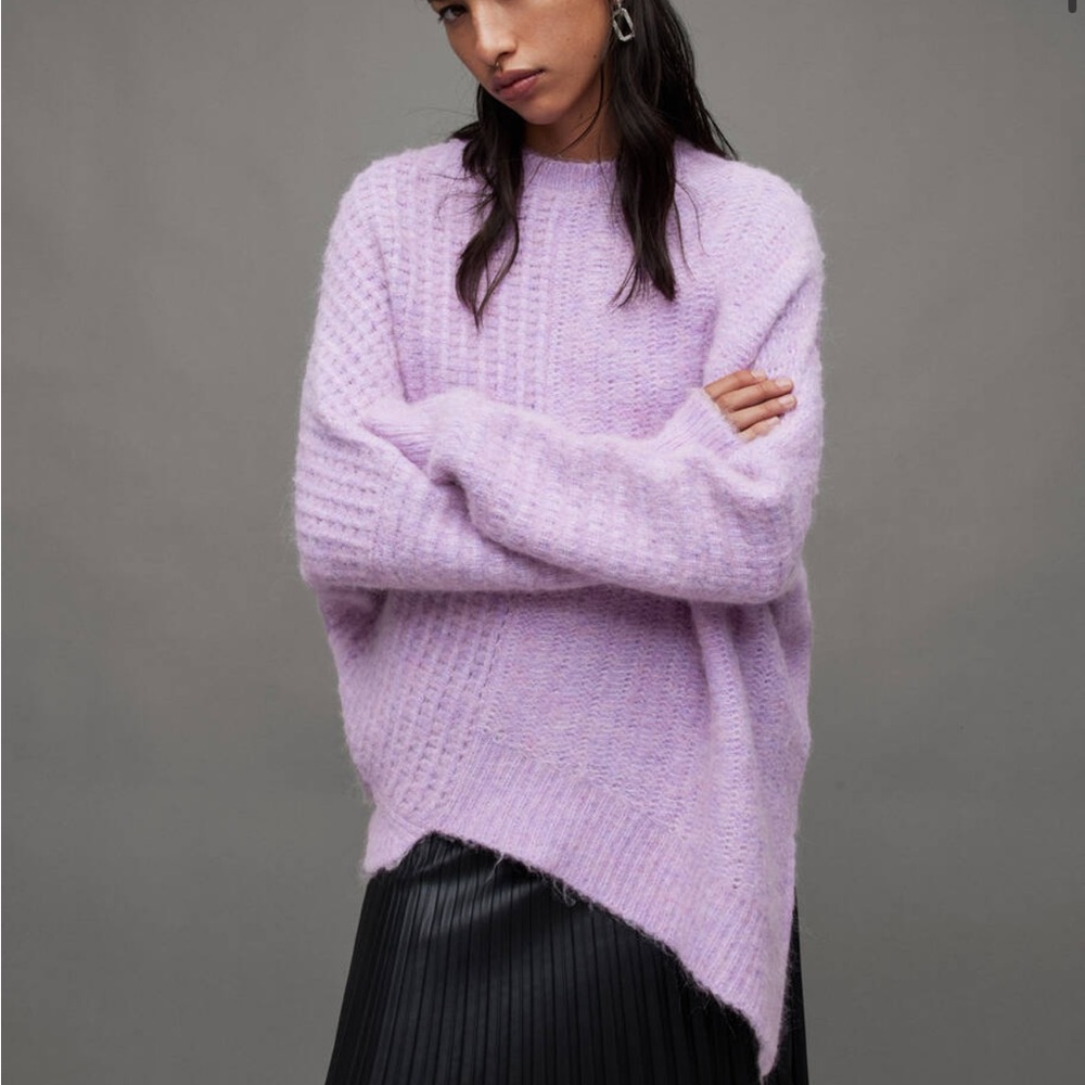 Selena Asymmetric Wool Blend Sweater